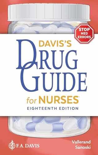 Davis’s Drug Guide for Nurses – Paperback, by Vallerand PhD RN – Acceptable h