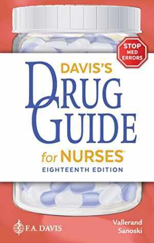 Davis’s Drug Guide for Nurses – Paperback, by Vallerand PhD RN – Very Good v