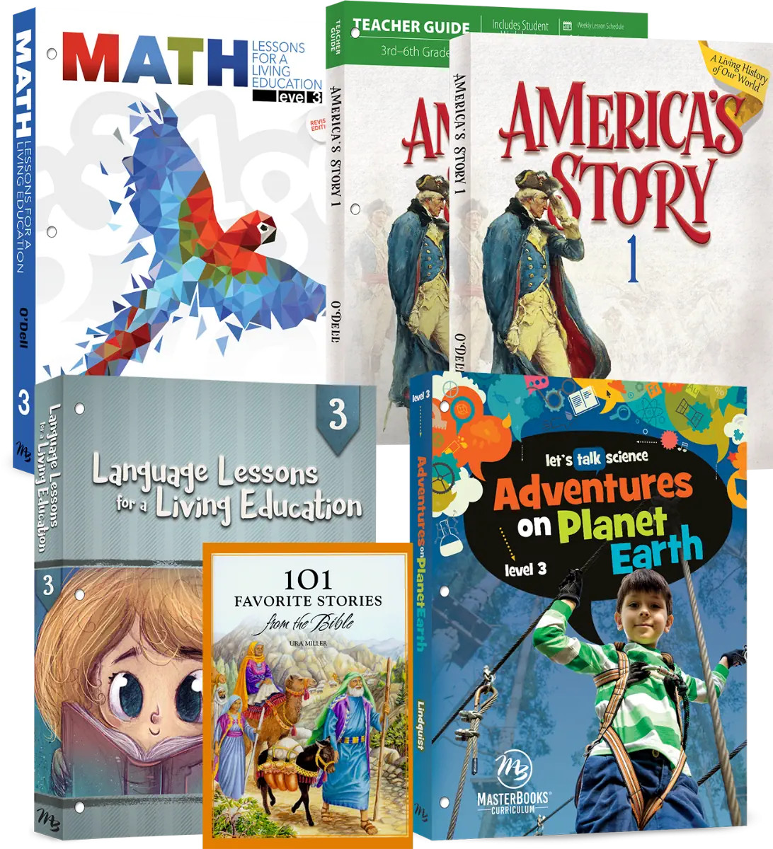 New Master Books GRADE 3 BASIC 4 SUBJECT SET Curriculum Package Homeschool