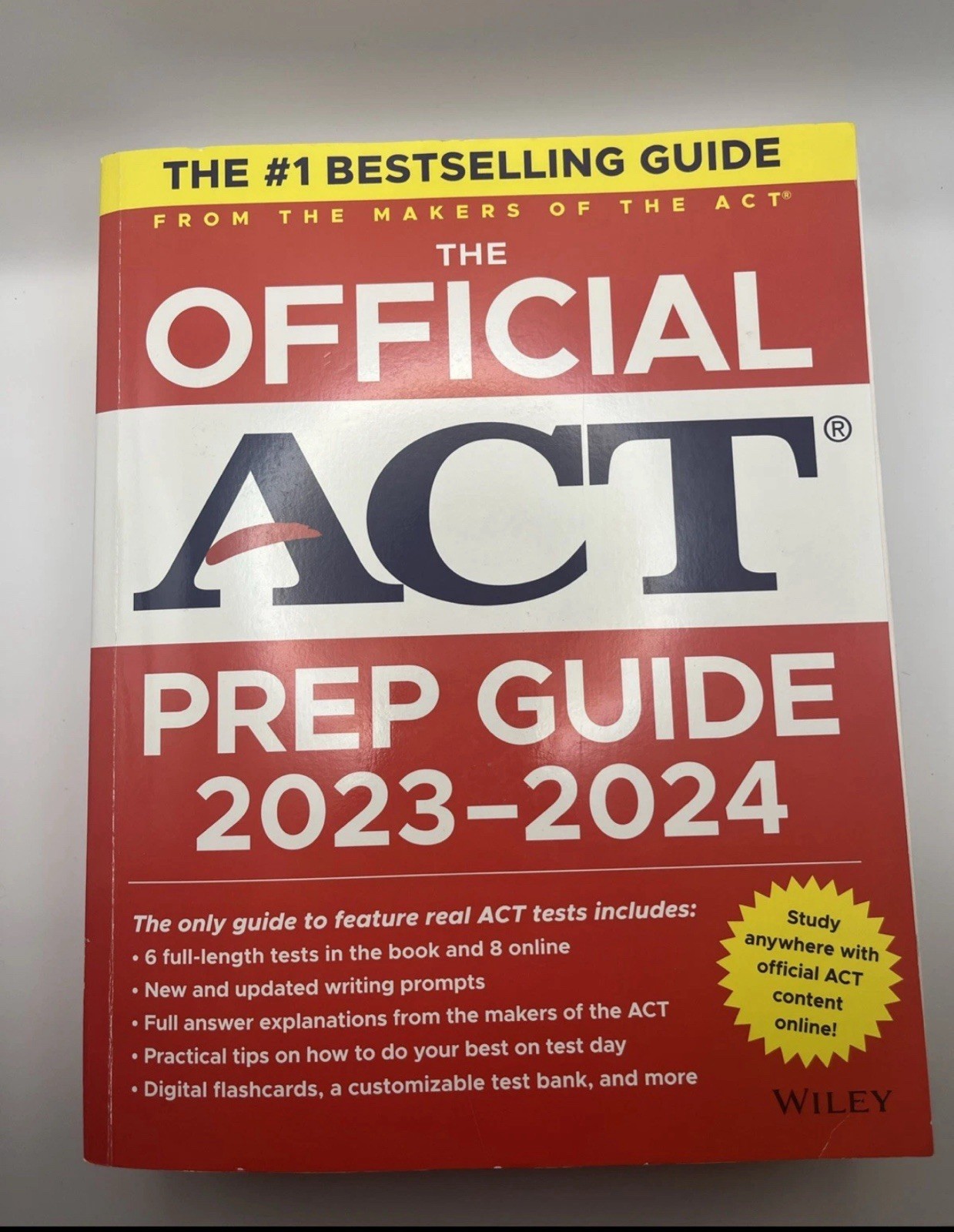 The Official ACT Prep Guide 2023-2024 Book + 14 Practice Tests + 400 Digital…