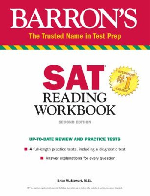 SAT Reading Workbook Paperback Brian W. Stewart