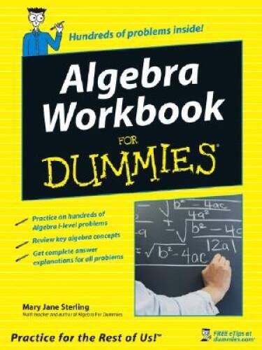 Algebra Workbook For Dummies – Paperback By Sterling, Mary Jane – ACCEPTABLE
