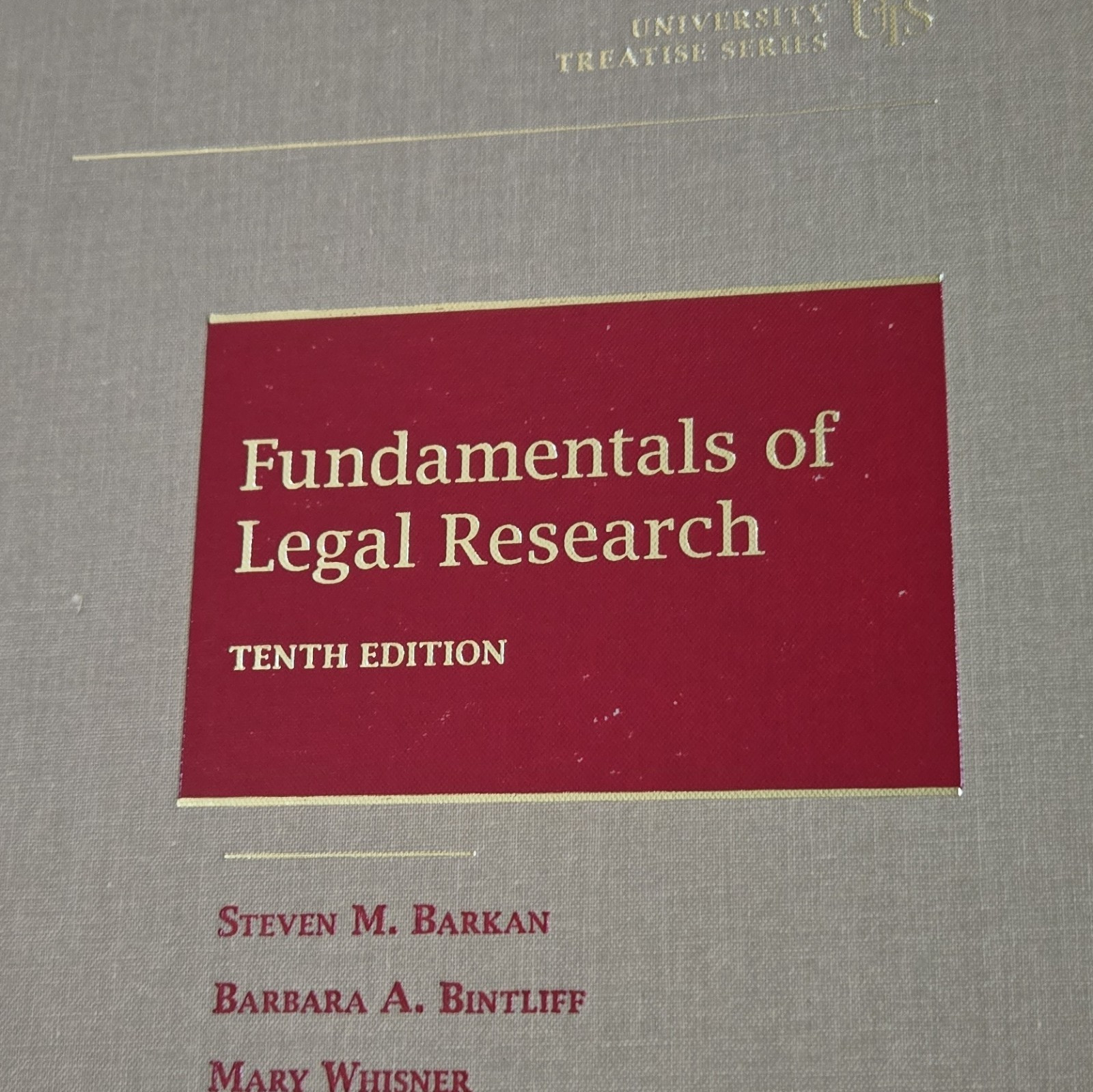 West Academic Fundamentals of Legal Research 10th Ed HC 2015 Barkan/Bintliff