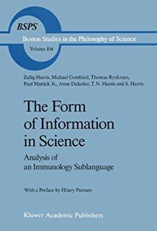The Form of Information in Science Hardcover