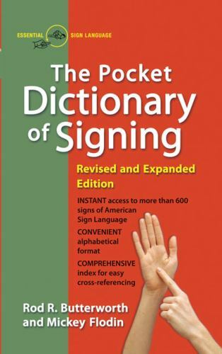 The Pocket Dictionary Of Signing – 9780399517433, paperback, Rod R Butterworth