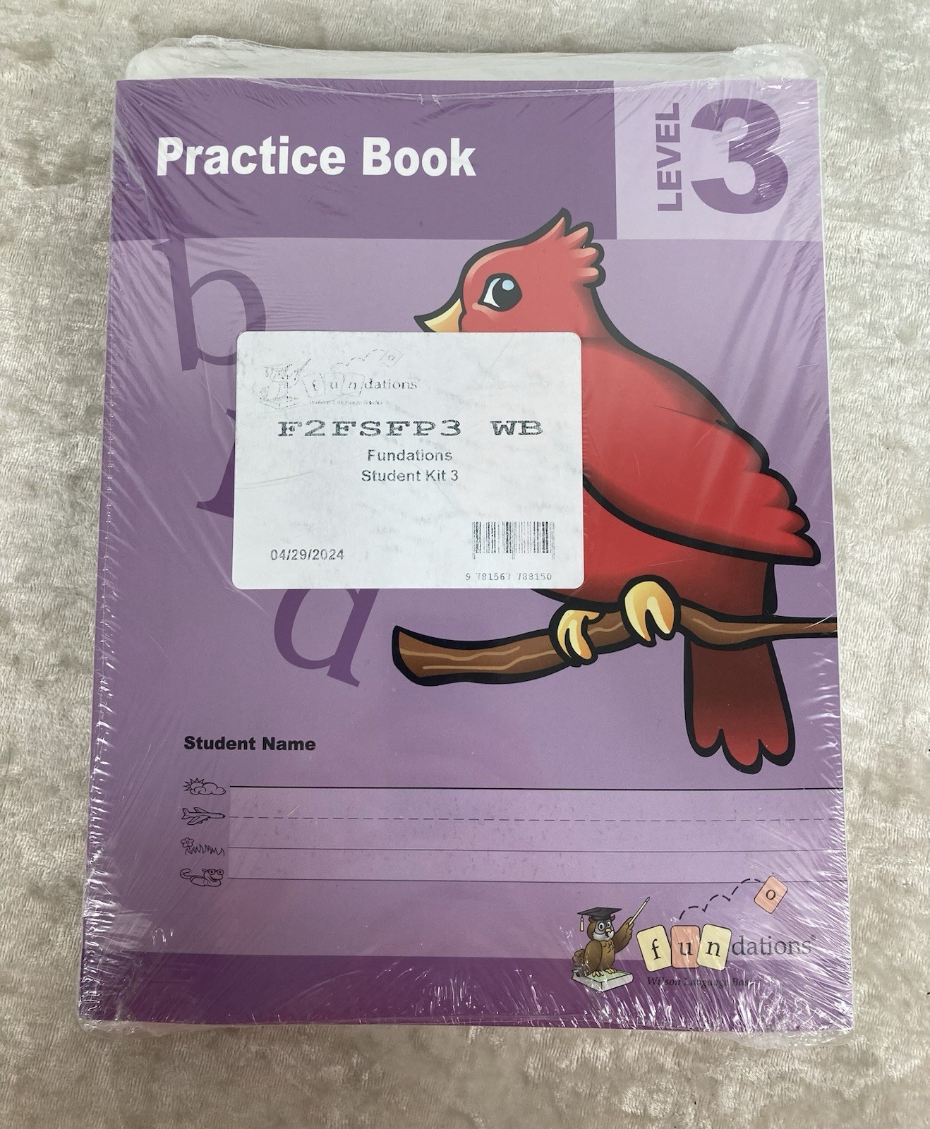Wilson Language Fundations Student Kit Level 3 Item# F2FSFP3 New Sealed