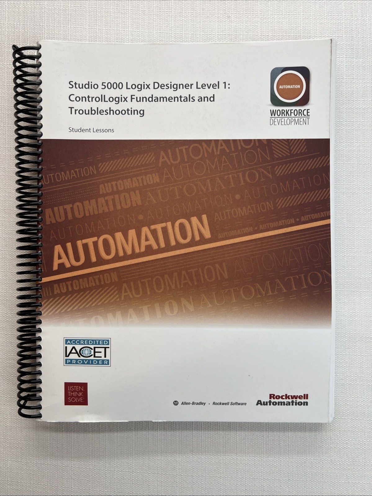 Studio 5000 Logix Designer Level 1: ControlLogic Fundamentals, Lessons Book 2016