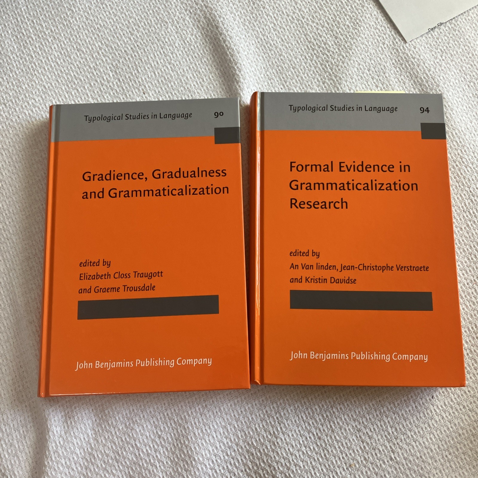 ( 2 TEXTBOOKS) Typological Studies in Language Ser.: Formal Evidence in