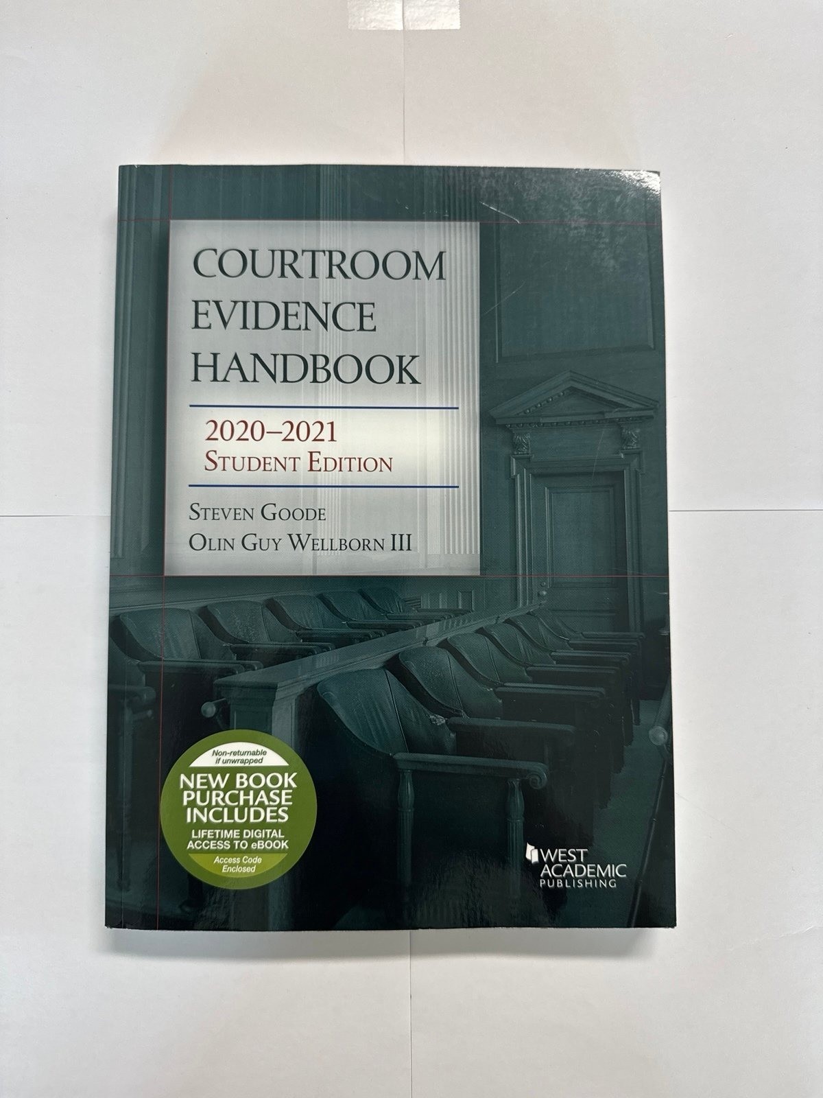 Courtroom evidence handbook 2020-2021 student edition West Academic publishing