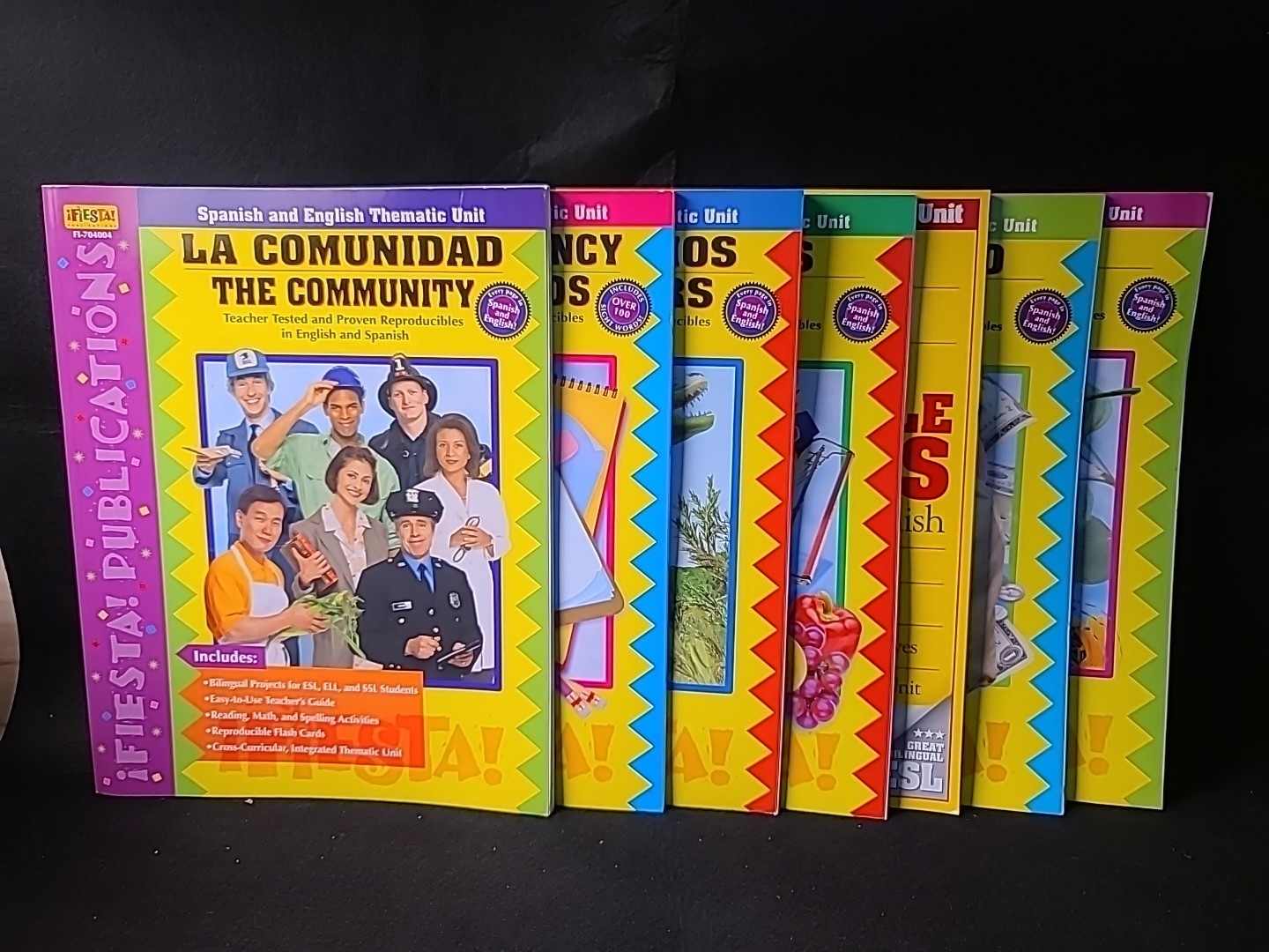 Fiesta ESL Bilingual Books Lot 7 Spanish English Teaching Units Homeschool