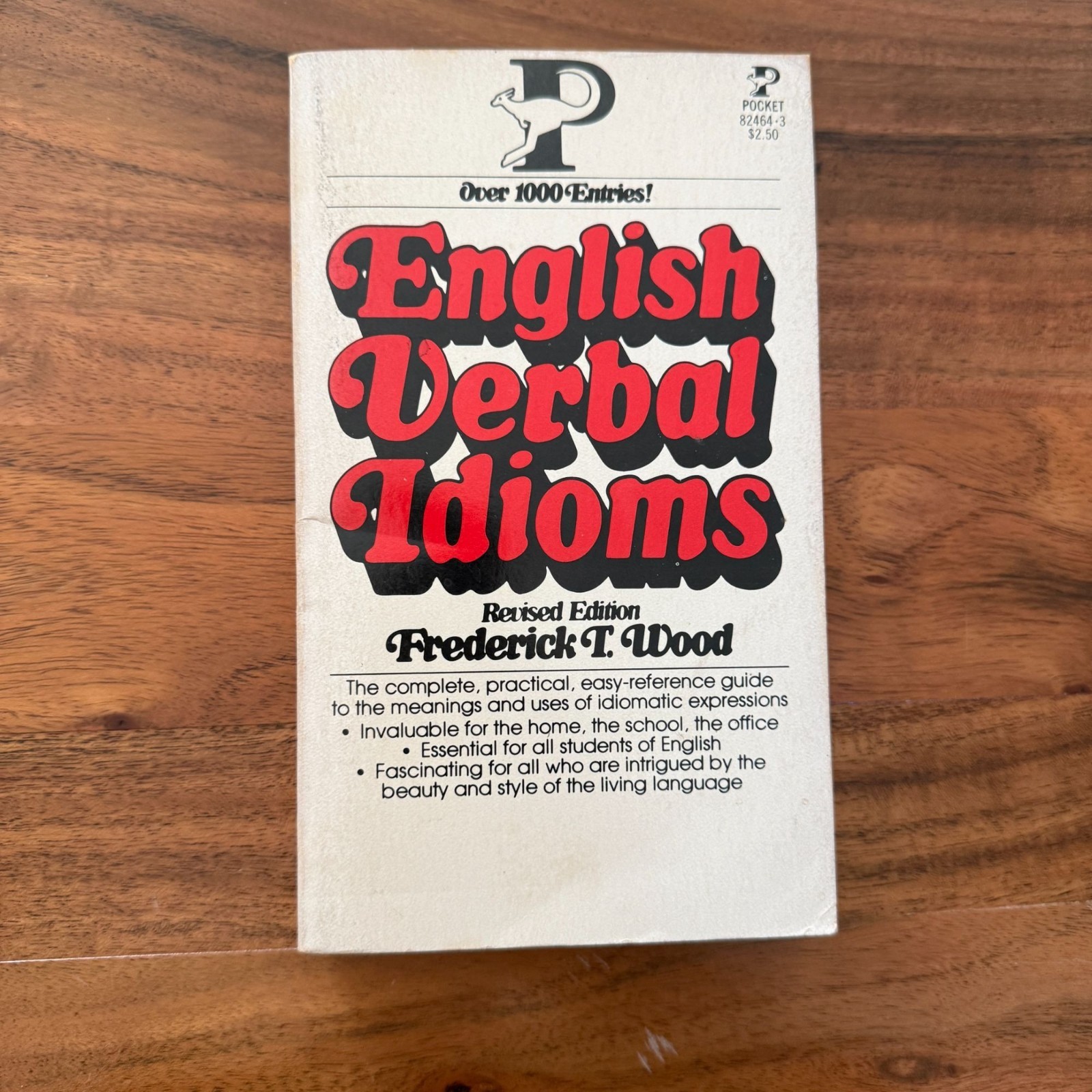 English Verbal Idioms by Frederick T. Wood 1967 Revised Ed Pocket Books PB