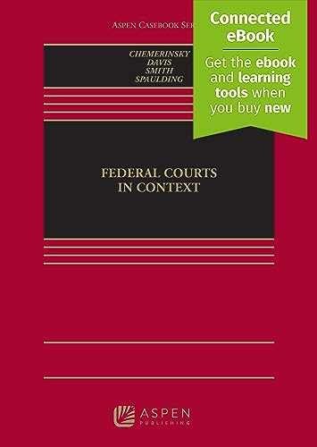 Federal Courts in Context – Hardcover, by Erwin Chemerinsky; Seth – Acceptable v