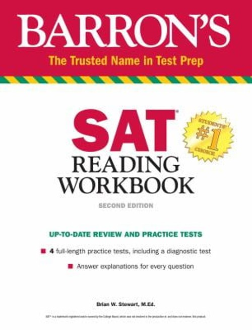 SAT Reading Workbook Paperback Brian W. Stewart