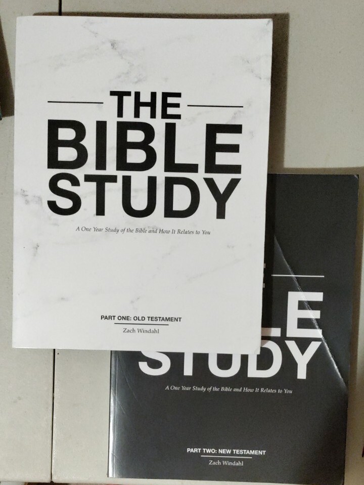 The Bible Study Book New & Old Testament by Zach Windahl (new but bent cover)
