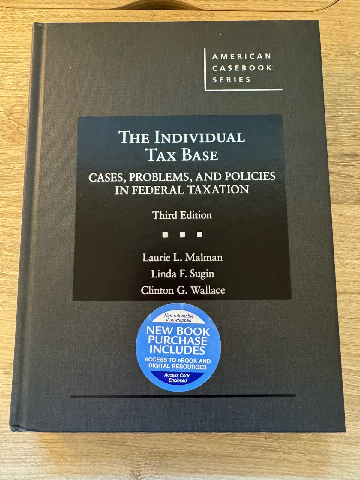 West Academic The Individual Tax Base 3rd Ed Malman Sugin Wallace Hardcover