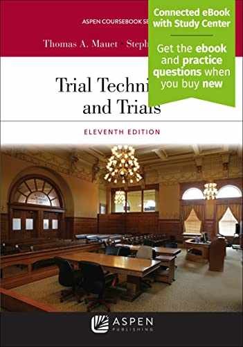 Trial Techniques and Trials (Aspen – Paperback, by Mauet Thomas A.; – Very Good