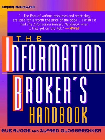 The Information Broker’s Handbook