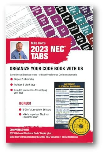 Mike Holt’s Electrical Code Tabs based on the 2023 NEC by Mike Holt