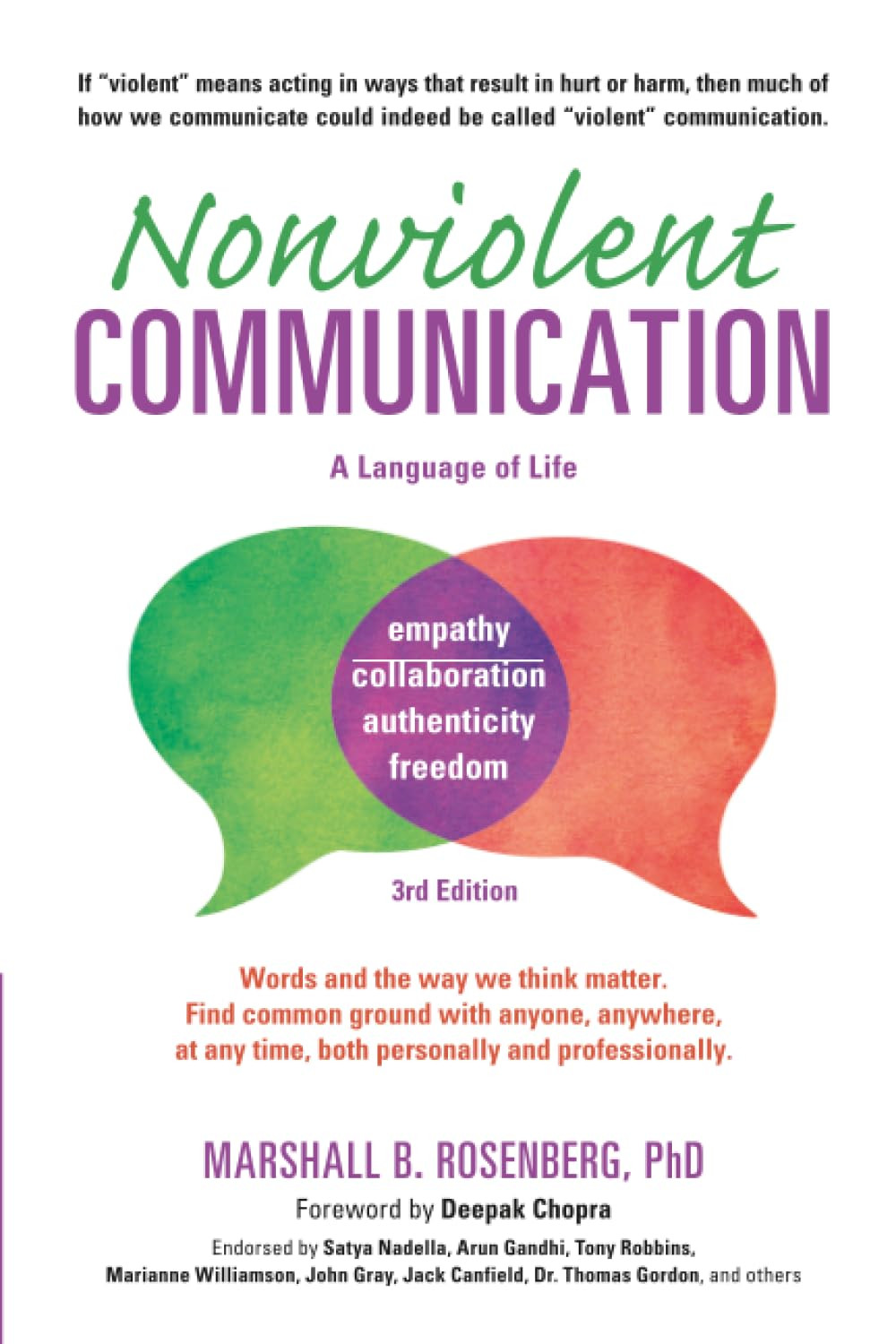 Nonviolent Communication: A Language of Life: Life-Changing Tools for Healthy Re
