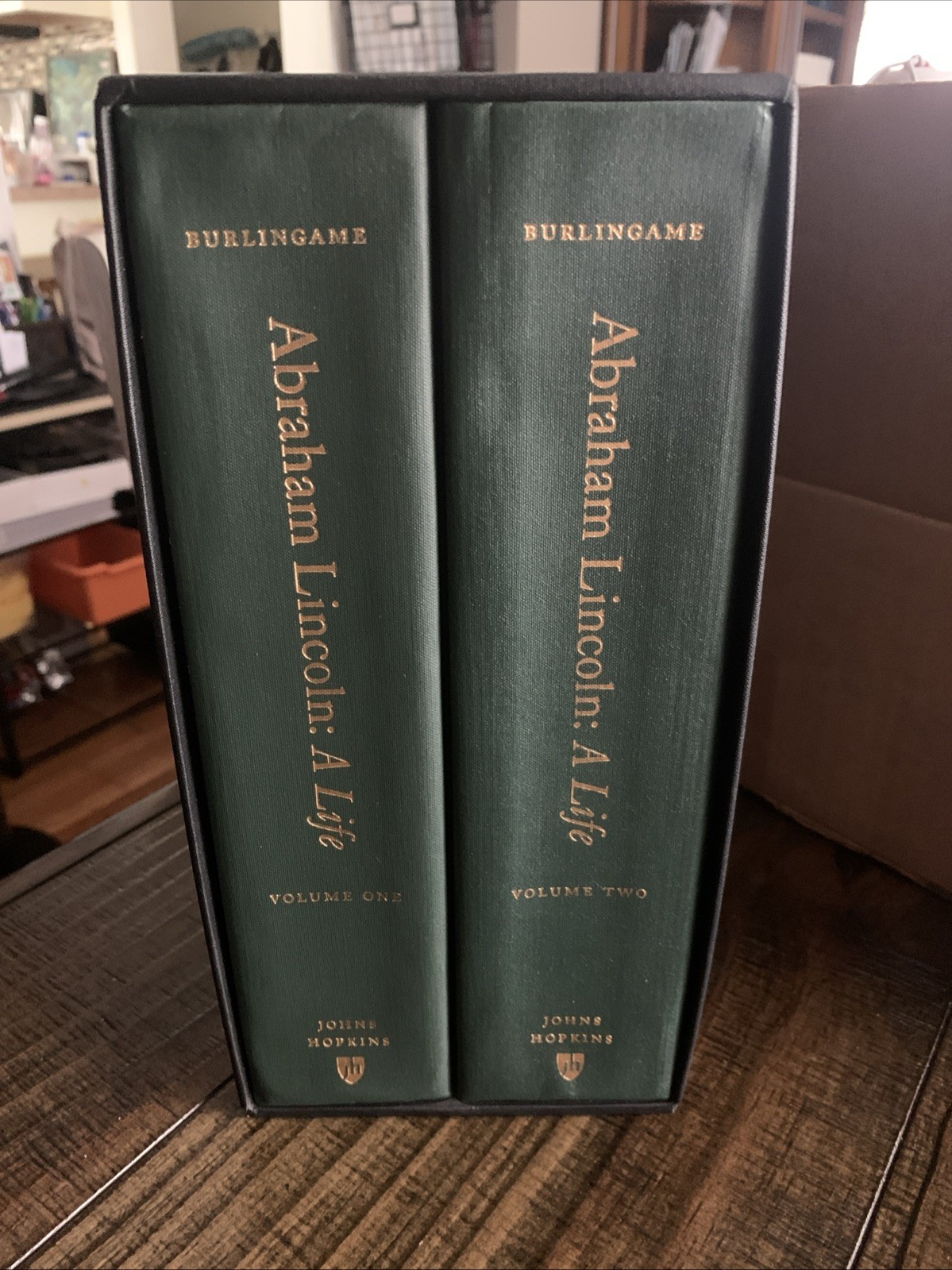 Abraham Lincoln A Life by Michael Burlingame 2 Volumes Hardcover Slipcase ©2008