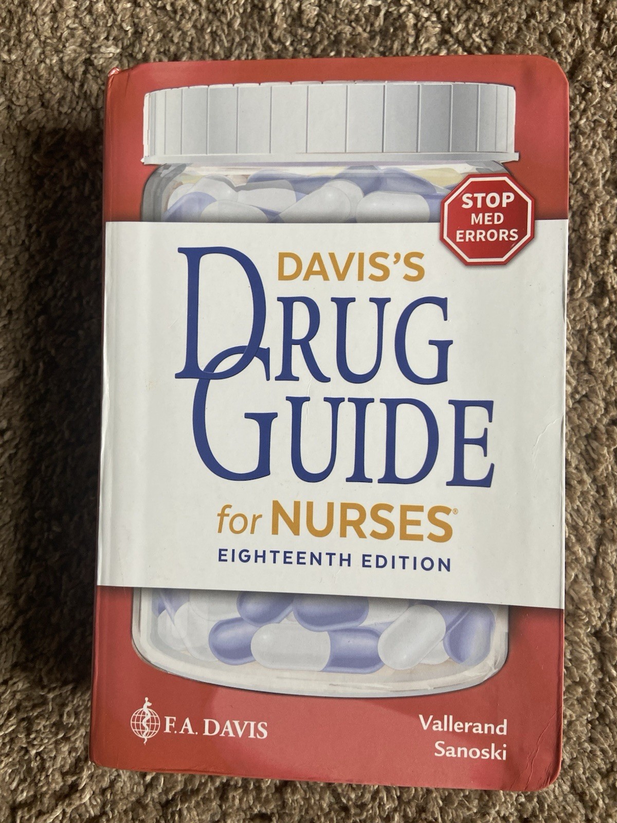 Davis’s Drug Guide for Nurses by April Hazard Vallerand (2022, Trade Paperback)