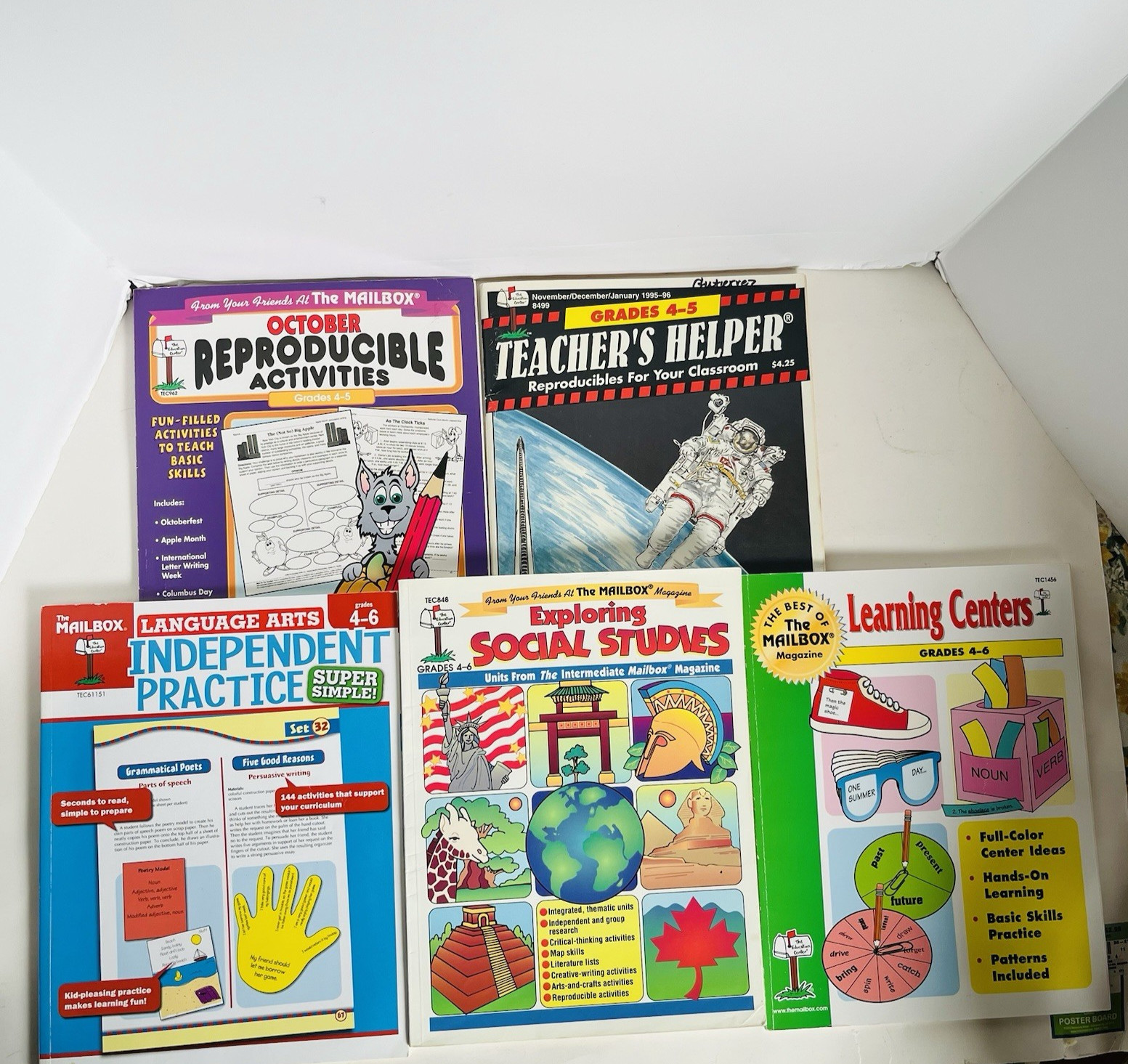Lot 5 The Mailbox Intermediate Teacher Activity Books Grades 4-6 Lesson Plans