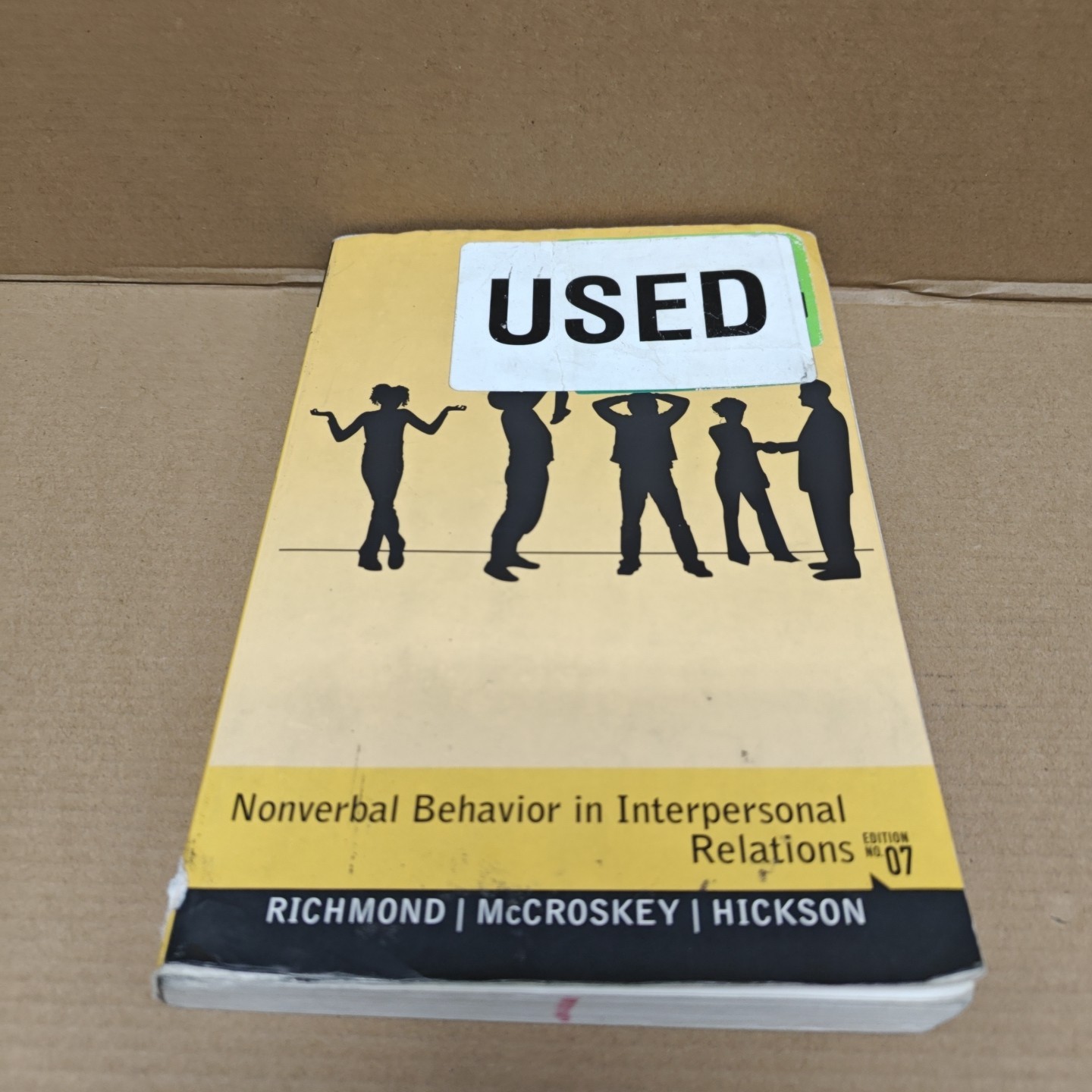 Nonverbal Behavior in Interpersonal Relations 7th edition (3-1-1)